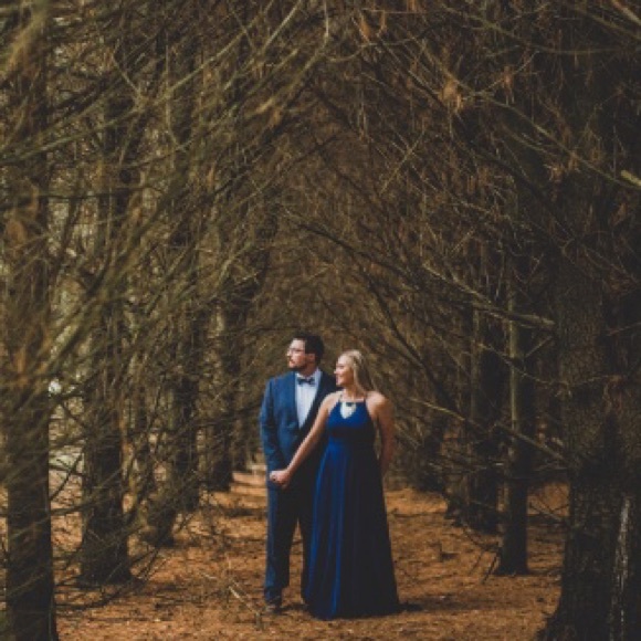 MYTHICAL KIND OF LOVE NAVY BLUE MAXI DRESS - Picture 4 of 5